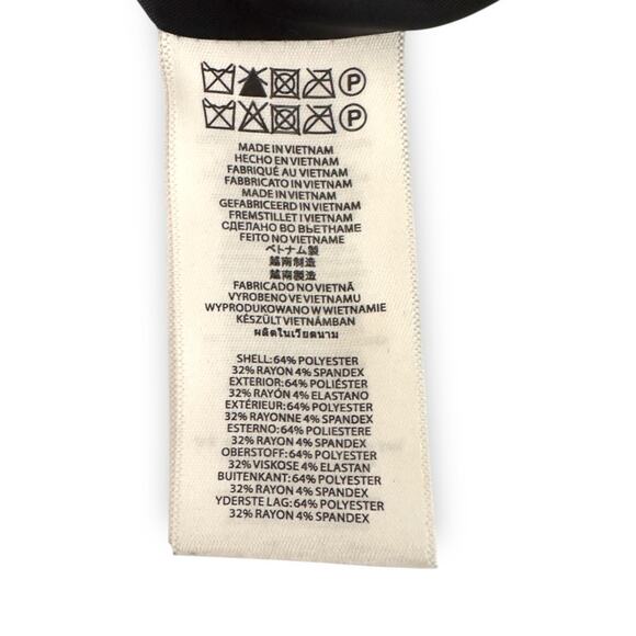 MICHAEL Michael Kors Women's Ruched Sleeve One Button Blazer 16 Black Plus Size - Picture 8 of 10